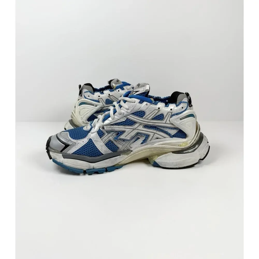 Size 45EU/12US - Balenciaga Runner White Blue Sneakers - Picture 6 of 8